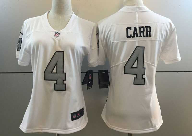 Women Nike Limited Oakland Raiders #4 Derek Carr White Stitched NFL Rush Jersey,We sell and wholesale Women Nike Limited Oakland Raiders #4 Derek Carr White Stitched NFL Rush Jersey on line form chian!