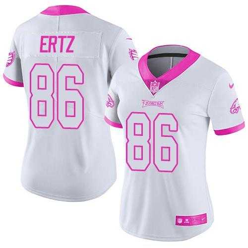 Glued Women Nike Philadelphia Eagles #86 Zach Ertz White Pink Rush Limited Jersey,We sell and wholesale Glued Women Nike Philadelphia Eagles #86 Zach Ertz White Pink Rush Limited Jersey on line form chian!