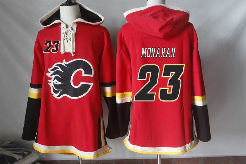 Calgary Flames #23 Sean Monahan Red Stitched NHL Pullover Hoodie,We sell and wholesale Calgary Flames #23 Sean Monahan Red Stitched NHL Pullover Hoodie on line form chian!
