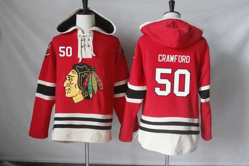 Chicago Blackhawks #50 Corey Crawford Red Stitched NHL Pullover Hoodie,We sell and wholesale Chicago Blackhawks #50 Corey Crawford Red Stitched NHL Pullover Hoodie on line form chian!
