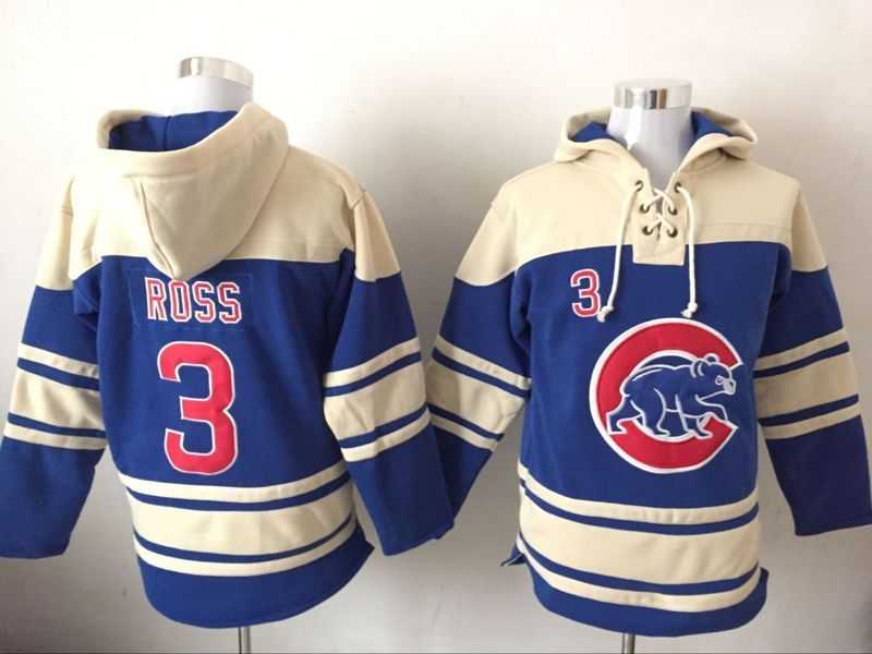 Chicago Cubs #3 Ross Blue Sawyer Hooded Sweatshirt Baseball Stitched Hoodie,We sell and wholesale Chicago Cubs #3 Ross Blue Sawyer Hooded Sweatshirt Baseball Stitched Hoodie on line form chian!