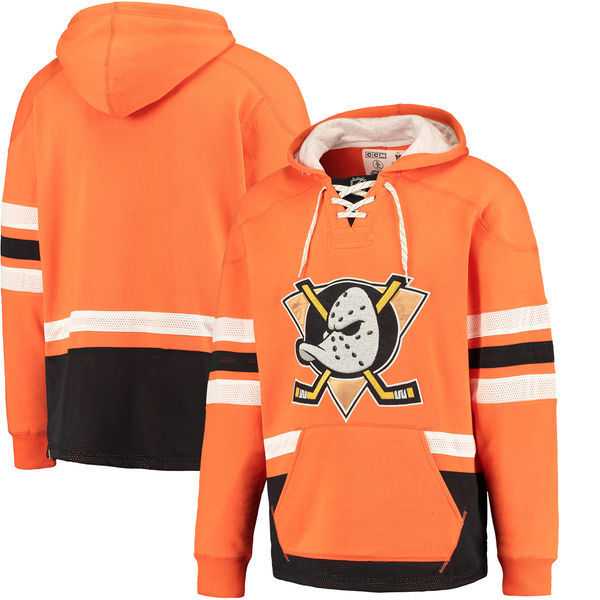 Customized Men's Anaheim Ducks Any Name & Number New Orange Stitched Hoodie,We sell and wholesale Customized Men's Anaheim Ducks Any Name & Number New Orange Stitched Hoodie on line form chian!