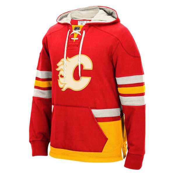 Customized Men's Calgary Flames Any Name & Number Red-Yellow Stitched Hoodie,We sell and wholesale Customized Men's Calgary Flames Any Name & Number Red-Yellow Stitched Hoodie on line form chian!