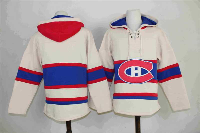 Customized Men's Montreal Canadiens Any Name & Number Cream CCM Throwback Stitched NHL Hoodie,We sell and wholesale Customized Men's Montreal Canadiens Any Name & Number Cream CCM Throwback Stitched NHL Hoodie on line form chian!