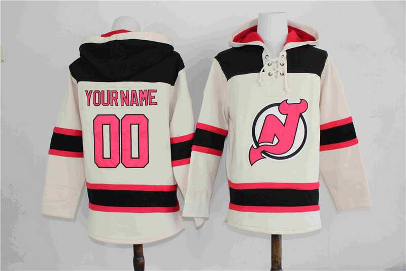 Customized Men's New Jersey Devils Any Name & Number Cream Stitched NHL Hoodie,We sell and wholesale Customized Men's New Jersey Devils Any Name & Number Cream Stitched NHL Hoodie on line form chian!