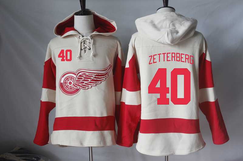 Detroit Red Wings #40 Henrik Zetterberg Cream Stitched NHL Pullover Hoodie,We sell and wholesale Detroit Red Wings #40 Henrik Zetterberg Cream Stitched NHL Pullover Hoodie on line form chian!