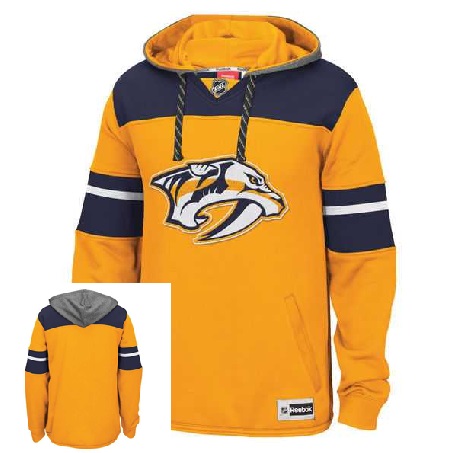 Nashville Predators Blank (No Name & Number) Yellow Stitched NHL Pullover Hoodie WanKe,We sell and wholesale Nashville Predators Blank (No Name & Number) Yellow Stitched NHL Pullover Hoodie WanKe on line form chian!