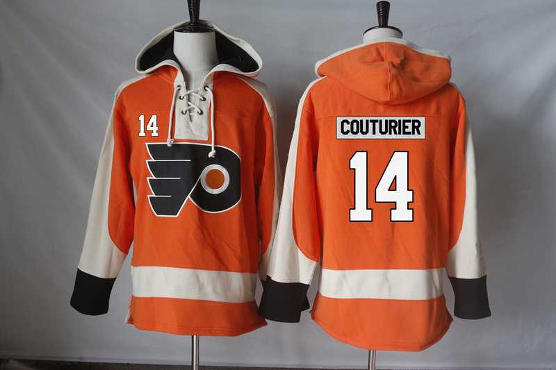Philadelphia Flyers #14 Sean Couturier Orange Stitched NHL Pullover Hoodie,We sell and wholesale Philadelphia Flyers #14 Sean Couturier Orange Stitched NHL Pullover Hoodie on line form chian!