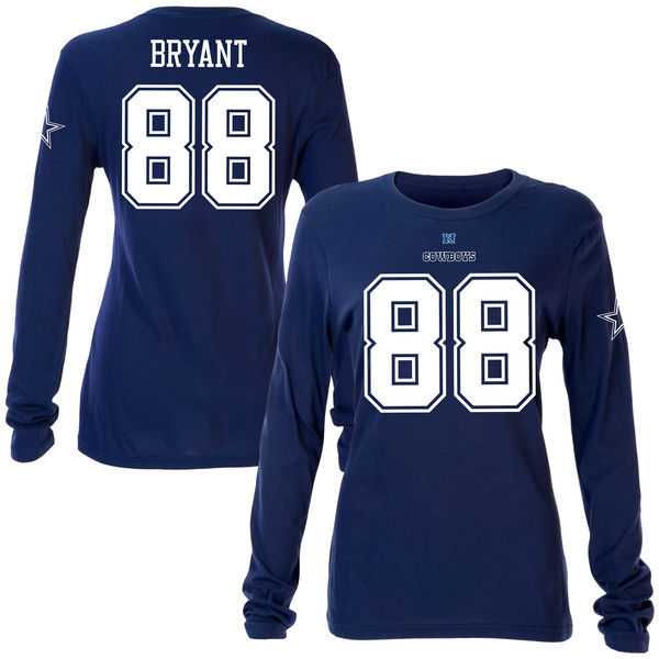 WOMEN DALLAS COWBOYS #88 DEZ BRYANT NAVY BLUE NAME & NUMBER SLIM FIT LONG SLEEVE T-SHIRT,We sell and wholesale WOMEN DALLAS COWBOYS #88 DEZ BRYANT NAVY BLUE NAME & NUMBER SLIM FIT LONG SLEEVE T-SHIRT on line form chian!