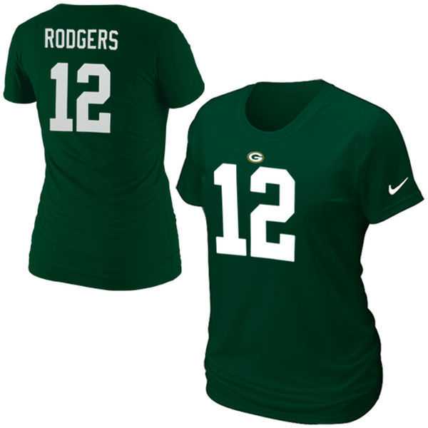 WOMEN GREEN BAY PACKERS #12 AARON RODGERS NIKE GREEN PLAYER NAME & NUMBER T-SHIRT,We sell and wholesale WOMEN GREEN BAY PACKERS #12 AARON RODGERS NIKE GREEN PLAYER NAME & NUMBER T-SHIRT on line form chian!