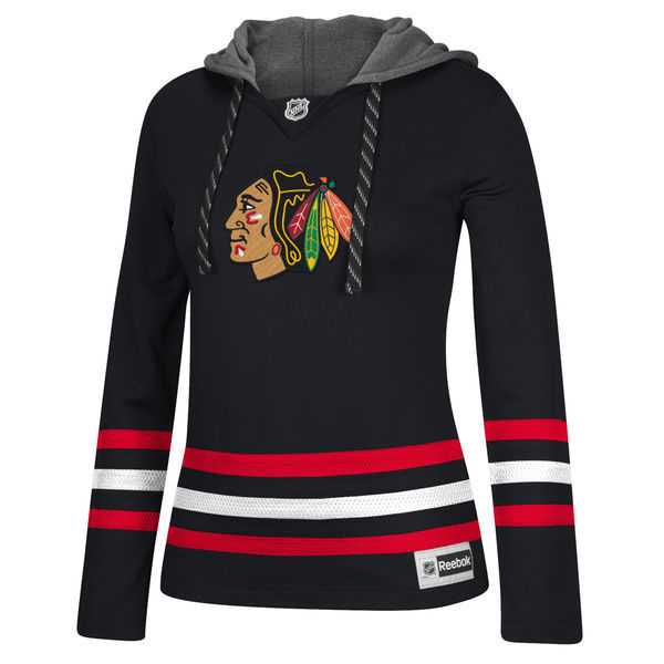 Women Chicago Blackhawks Blank (No Name & Number) Black Stitched NHL Pullover Hoodie WanKe,We sell and wholesale Women Chicago Blackhawks Blank (No Name & Number) Black Stitched NHL Pullover Hoodie WanKe on line form chian!