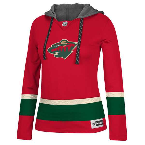 Women Minnesota Wild Blank (No Name & Number) Red Stitched NHL Pullover Hoodie WanKe,We sell and wholesale Women Minnesota Wild Blank (No Name & Number) Red Stitched NHL Pullover Hoodie WanKe on line form chian!