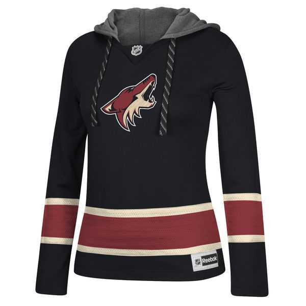 Women Phoenix Coyotes Blank (No Name & Number) Black Stitched NHL Pullover Hoodie WanKe,We sell and wholesale Women Phoenix Coyotes Blank (No Name & Number) Black Stitched NHL Pullover Hoodie WanKe on line form chian!