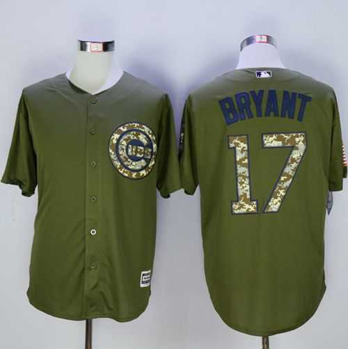 Chicago Cubs #17 Kris Bryant Green Camo New Cool Base Stitched MLB Jersey,We sell and wholesale Chicago Cubs #17 Kris Bryant Green Camo New Cool Base Stitched MLB Jersey on line form chian!