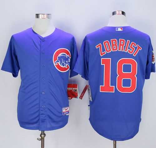 Chicago Cubs #18 Ben Zobrist Blue Alternate Cool Base Stitched MLB Jersey,We sell and wholesale Chicago Cubs #18 Ben Zobrist Blue Alternate Cool Base Stitched MLB Jersey on line form chian!