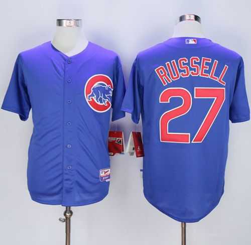 Chicago Cubs #27 Addison Russell Blue Alternate Cool Base Stitched MLB Jersey,We sell and wholesale Chicago Cubs #27 Addison Russell Blue Alternate Cool Base Stitched MLB Jersey on line form chian!