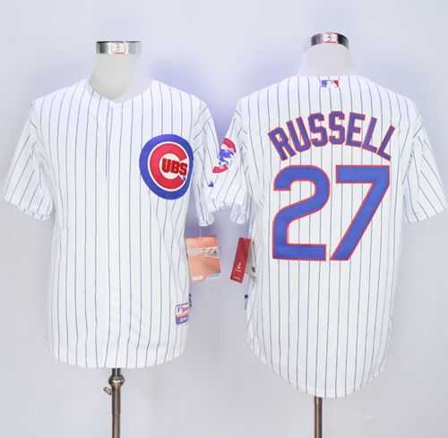 Chicago Cubs #27 Addison Russell White Home Cool Base Stitched MLB Jersey,We sell and wholesale Chicago Cubs #27 Addison Russell White Home Cool Base Stitched MLB Jersey on line form chian!