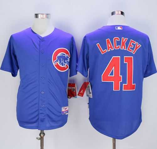 Chicago Cubs #41 John Lackey Blue Alternate Cool Base Stitched MLB Jersey,We sell and wholesale Chicago Cubs #41 John Lackey Blue Alternate Cool Base Stitched MLB Jersey on line form chian!