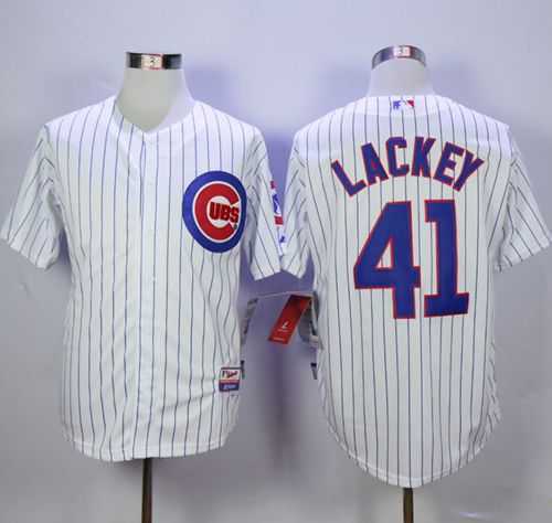 Chicago Cubs #41 John Lackey White Cool Base Stitched MLB Jersey,We sell and wholesale Chicago Cubs #41 John Lackey White Cool Base Stitched MLB Jersey on line form chian!