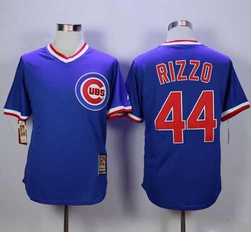 Chicago Cubs #44 Anthony Rizzo Blue Cooperstown Stitched MLB Jersey,We sell and wholesale Chicago Cubs #44 Anthony Rizzo Blue Cooperstown Stitched MLB Jersey on line form chian!