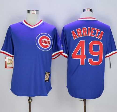 Chicago Cubs #49 Jake Arrieta Blue Cooperstown Stitched MLB Jersey,We sell and wholesale Chicago Cubs #49 Jake Arrieta Blue Cooperstown Stitched MLB Jersey on line form chian!