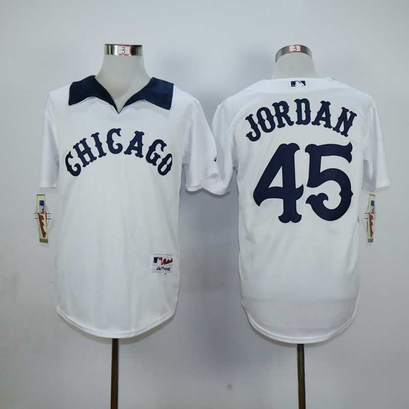 Chicago White Sox #45 Michael Jordan White 1976 Turn Back The Clock Stitched MLB Jersey,We sell and wholesale Chicago White Sox #45 Michael Jordan White 1976 Turn Back The Clock Stitched MLB Jersey on line form chian!
