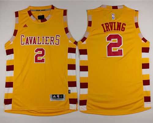 Cleveland Cavaliers #2 Kyrie Irving Gold Throwback Classic Stitched NBA Jersey,We sell and wholesale Cleveland Cavaliers #2 Kyrie Irving Gold Throwback Classic Stitched NBA Jersey on line form chian!