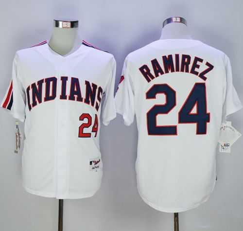 Cleveland Indians #24 Manny Ramirez White 1978 Turn Back The Clock Stitched MLB Jersey,We sell and wholesale Cleveland Indians #24 Manny Ramirez White 1978 Turn Back The Clock Stitched MLB Jersey on line form chian!