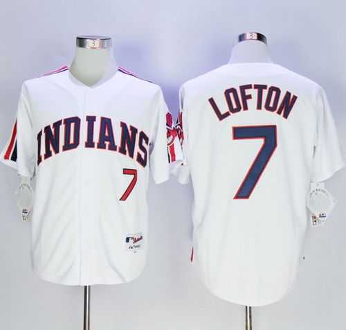 Cleveland Indians #7 Kenny Lofton White 1978 Turn Back The Clock Stitched MLB Jersey,We sell and wholesale Cleveland Indians #7 Kenny Lofton White 1978 Turn Back The Clock Stitched MLB Jersey on line form chian!