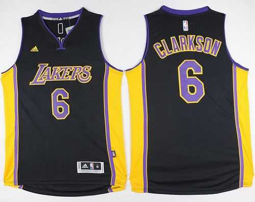 Los Angeles Lakers #6 Jordan Clarkson Black(Purple NO.) Stitched NBA Jersey,We sell and wholesale Los Angeles Lakers #6 Jordan Clarkson Black(Purple NO.) Stitched NBA Jersey on line form chian!