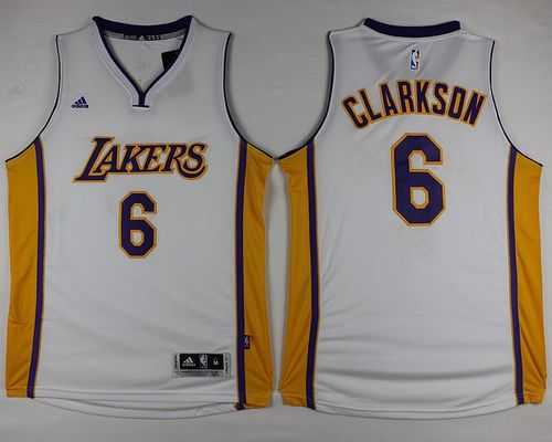 Los Angeles Lakers #6 Jordan Clarkson White Stitched NBA Jersey,We sell and wholesale Los Angeles Lakers #6 Jordan Clarkson White Stitched NBA Jersey on line form chian!