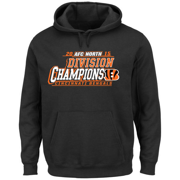 Men's Cincinnati Bengals Majestic Black 2015 AFC North Division Champions Pullover Hoodie,We sell and wholesale Men's Cincinnati Bengals Majestic Black 2015 AFC North Division Champions Pullover Hoodie on line form chian!