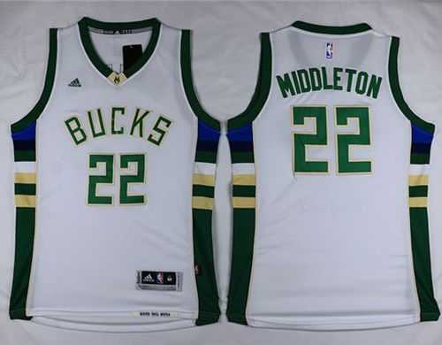 Milwaukee Bucks #22 Khris Middleton White Stitched NBA Jersey,We sell and wholesale Milwaukee Bucks #22 Khris Middleton White Stitched NBA Jersey on line form chian!