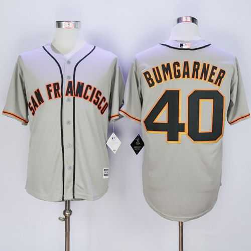 San Francisco Giants #40 Madison Bumgarner Gray New Cool Base Road Stitched MLB Jersey,We sell and wholesale San Francisco Giants #40 Madison Bumgarner Gray New Cool Base Road Stitched MLB Jersey on line form chian!