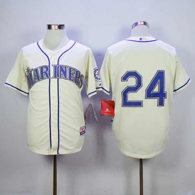 Seattle Mariners #24 Griffey Cream Cool Base Stitched MLB Jersey,We sell and wholesale Seattle Mariners #24 Griffey Cream Cool Base Stitched MLB Jersey on line form chian!