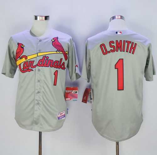 St. Louis Cardinals #1 Ozzie Smith Gray Cool Base Stitched MLB Jersey,We sell and wholesale St. Louis Cardinals #1 Ozzie Smith Gray Cool Base Stitched MLB Jersey on line form chian!