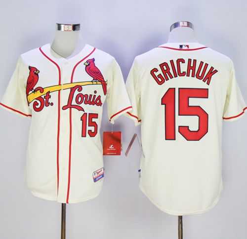 St. Louis Cardinals #15 Randal Grichuk Cream Cool Base Stitched MLB Jersey,We sell and wholesale St. Louis Cardinals #15 Randal Grichuk Cream Cool Base Stitched MLB Jersey on line form chian!