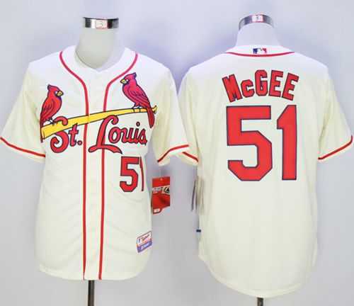 St. Louis Cardinals #51 Willie McGee Cream Cool Base Stitched MLB Jersey,We sell and wholesale St. Louis Cardinals #51 Willie McGee Cream Cool Base Stitched MLB Jersey on line form chian!