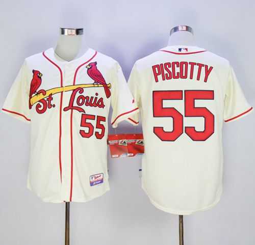 St. Louis Cardinals #55 Stephen Piscotty Cream Cool Base Stitched MLB Jersey,We sell and wholesale St. Louis Cardinals #55 Stephen Piscotty Cream Cool Base Stitched MLB Jersey on line form chian!
