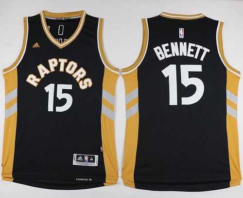 Toronto Raptors #15 Anthony Bennett Black Gold Stitched NBA Jersey,We sell and wholesale Toronto Raptors #15 Anthony Bennett Black Gold Stitched NBA Jersey on line form chian!