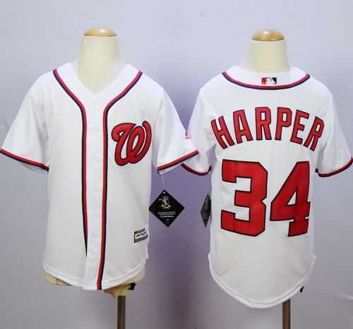 Youth Washington Nationals #34 Bryce Harper White Cool Base Stitched MLB Jersey,We sell and wholesale Youth Washington Nationals #34 Bryce Harper White Cool Base Stitched MLB Jersey on line form chian!