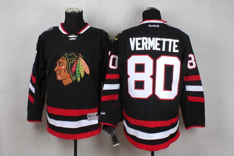 Glued Chicago Blackhawks #80 Vermette 2014 Stadium Series Black Jersey,We sell and wholesale Glued Chicago Blackhawks #80 Vermette 2014 Stadium Series Black Jersey on line form chian!