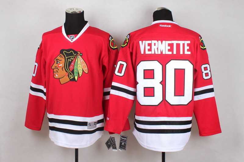 Glued Chicago Blackhawks #80 Vermette Red Jersey,We sell and wholesale Glued Chicago Blackhawks #80 Vermette Red Jersey on line form chian!