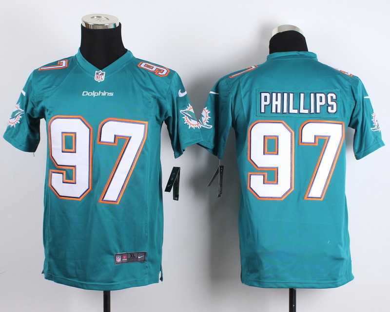 Glued Youth Nike Miami Dolphins #97 Phillips Green Team Color Game Jersey WEM,We sell and wholesale Glued Youth Nike Miami Dolphins #97 Phillips Green Team Color Game Jersey WEM on line form chian!