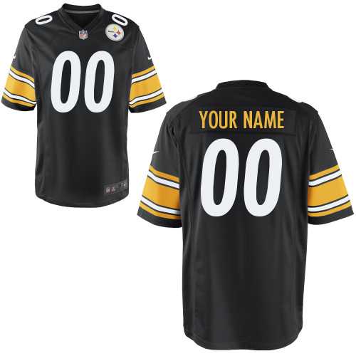 Men Nike Pittsburgh Steelers Customized Black Team Color Stitched NFL Game Jersey,We sell and wholesale Men Nike Pittsburgh Steelers Customized Black Team Color Stitched NFL Game Jersey on line form chian!