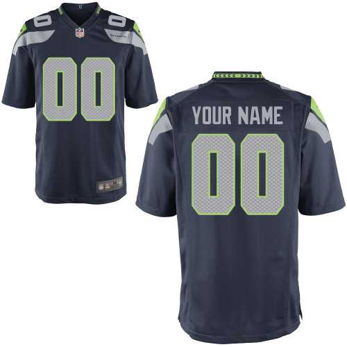 Men Nike Seattle Seahawks Customized Navy Blue Team Color Stitched NFL Game Jersey,We sell and wholesale Men Nike Seattle Seahawks Customized Navy Blue Team Color Stitched NFL Game Jersey on line form chian!