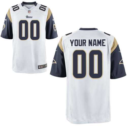 Men Nike St. Louis Rams Customized White Team Color Stitched NFL Game Jersey,We sell and wholesale Men Nike St. Louis Rams Customized White Team Color Stitched NFL Game Jersey on line form chian!