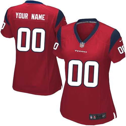 Women Nike Houston Texans Customized Red Team Color Stitched NFL Game Jersey,We sell and wholesale Women Nike Houston Texans Customized Red Team Color Stitched NFL Game Jersey on line form chian!