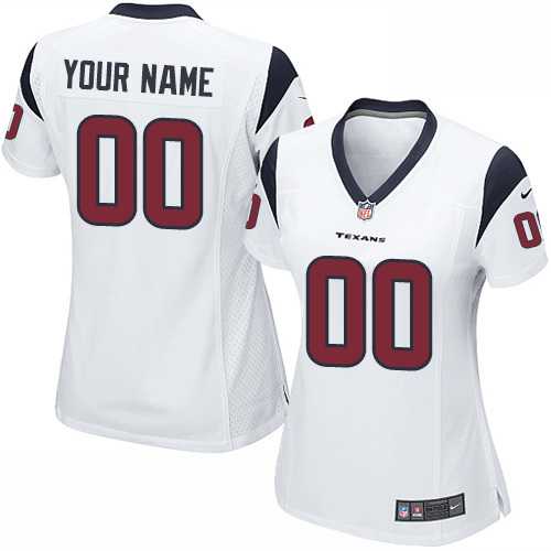 Women Nike Houston Texans Customized White Team Color Stitched NFL Game Jersey,We sell and wholesale Women Nike Houston Texans Customized White Team Color Stitched NFL Game Jersey on line form chian!