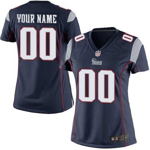 Women Nike New England Patriots Customized Navy Blue Team Color Stitched NFL Game Jersey,We sell and wholesale Women Nike New England Patriots Customized Navy Blue Team Color Stitched NFL Game Jersey on line form chian!